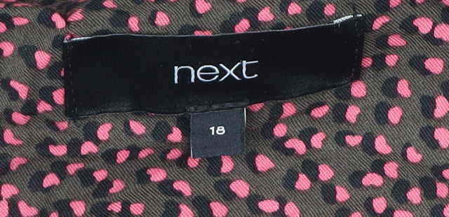 Next Women’s Multicoloured Animal Print Shift Dress Size 18