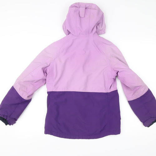 Lands' End Teens Purple Ski Jacket Size 12 Hooded Winter Coat