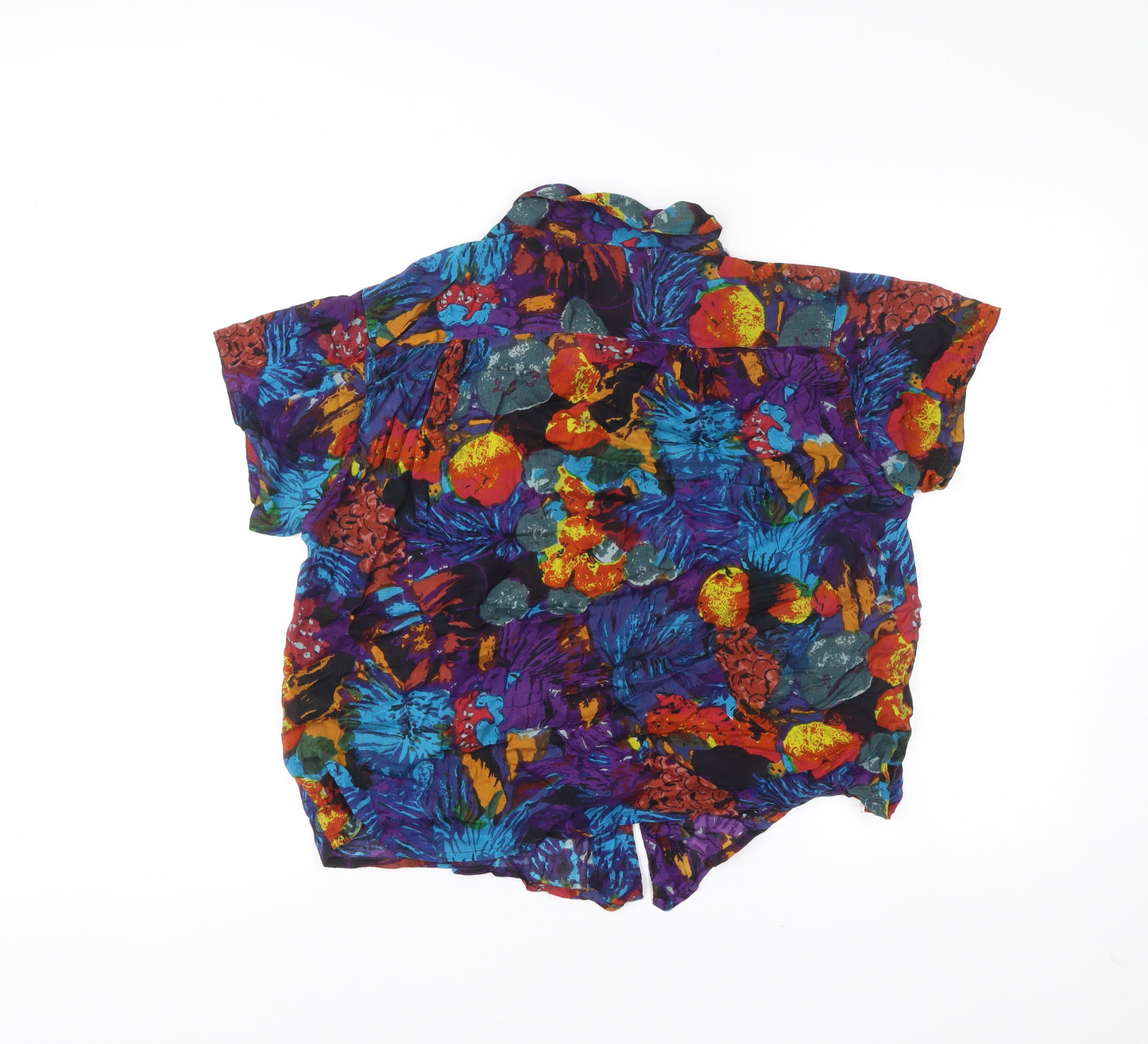 Benram Men's Multicoloured Floral Hawaiian Short Sleeve Shirt M