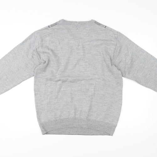 Tradewinds by Ansett Men's Grey XL V-Neck Pullover Jumper