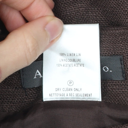 Alex & Co. Women’s Brown Linen Long Pencil Skirt Size 10