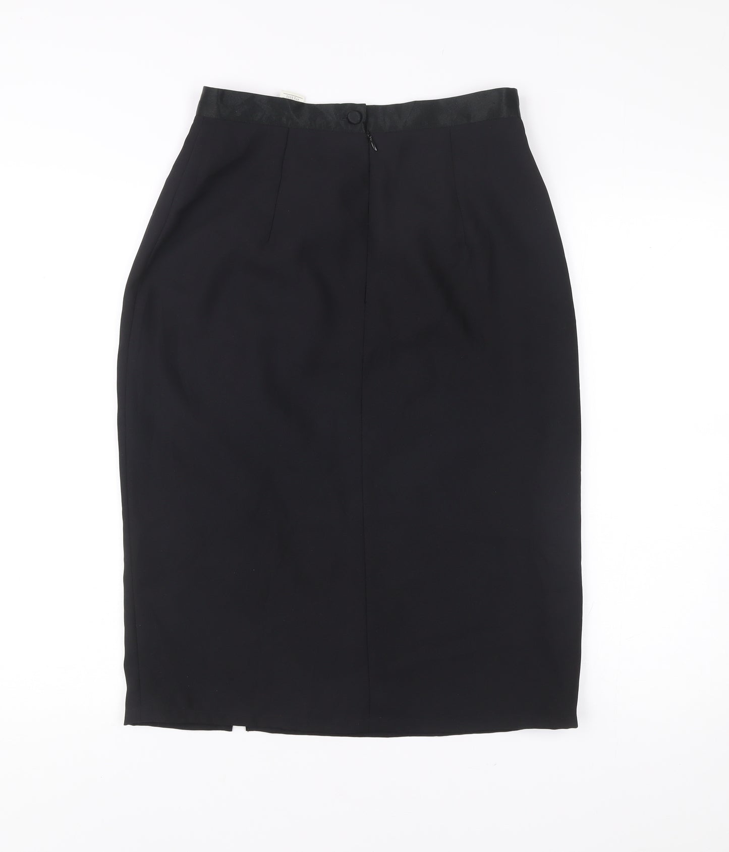 Berkertex Women Black Size 12 Pencil Skirt Lined Workwear Business