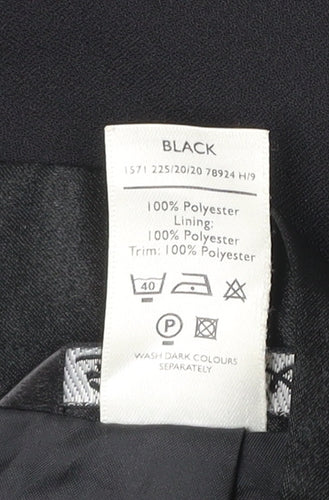 Berkertex Women Black Size 12 Pencil Skirt Lined Workwear Business