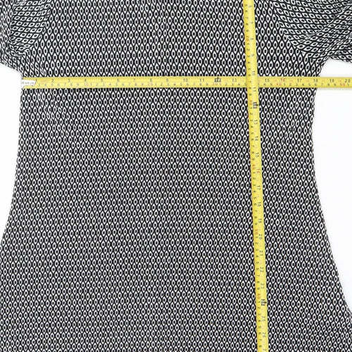 Rinascimento Women’s XL Black White Yellow Shift Dress
