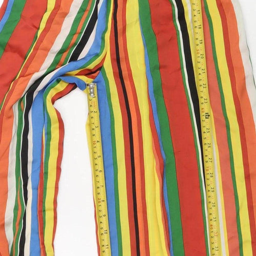 Forever 21 Women’s Multicoloured Stripe Strapless Wide-Leg Jumpsuit Size S