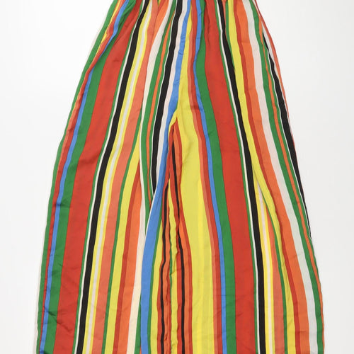 Forever 21 Women’s Multicoloured Stripe Strapless Wide-Leg Jumpsuit Size S
