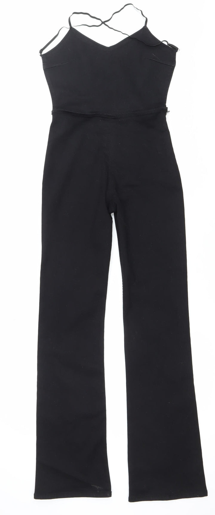 Bershka Women’s Black XS Slim Fit Halter Jumpsuit