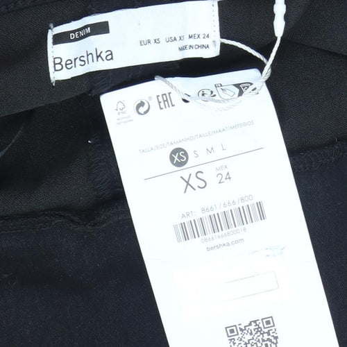 Bershka Women’s Black XS Slim Fit Halter Jumpsuit
