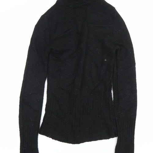 KOAN SIGN Womens Black Roll Neck Slim Fit Knit Jumper Size M