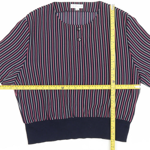 Precis Women’s Multicoloured Striped Blouse Size 16 Polyester