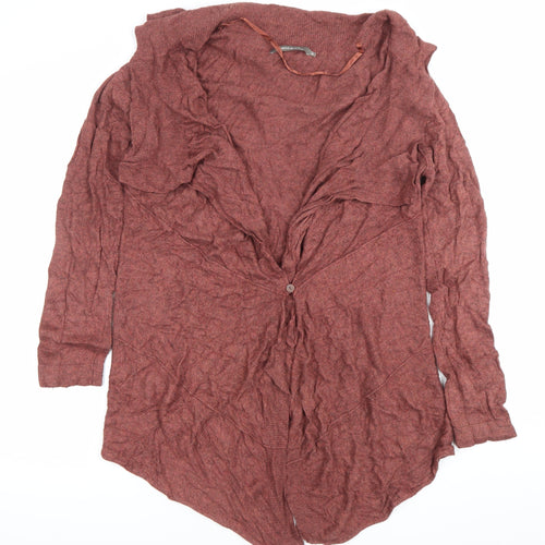 Sandwich Womens Brown V-Neck Long Sleeve Knit Cardigan Size M