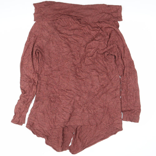 Sandwich Womens Brown V-Neck Long Sleeve Knit Cardigan Size M