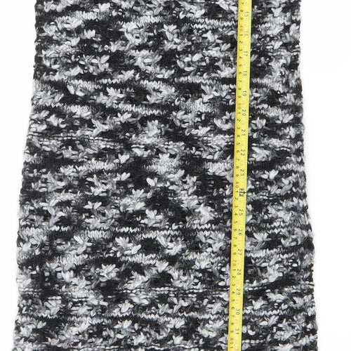 Zara Women’s Black Grey Knit Bodycon Dress Size 8 Sleeveless