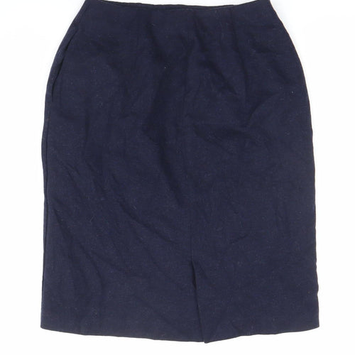 Uniqlo Women’s Blue Pencil Skirt Size S Knee Length Stretch Business