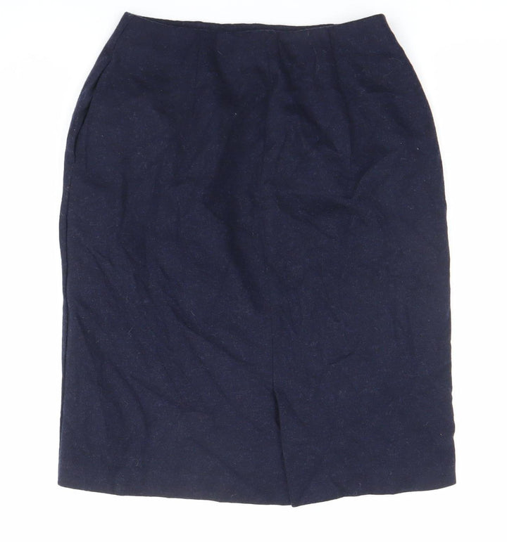 Uniqlo Women’s Blue Pencil Skirt Size S Knee Length Stretch Business