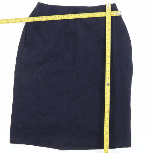 Uniqlo Women’s Blue Pencil Skirt Size S Knee Length Stretch Business