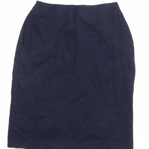 Uniqlo Women’s Blue Pencil Skirt Size S Knee Length Stretch Business
