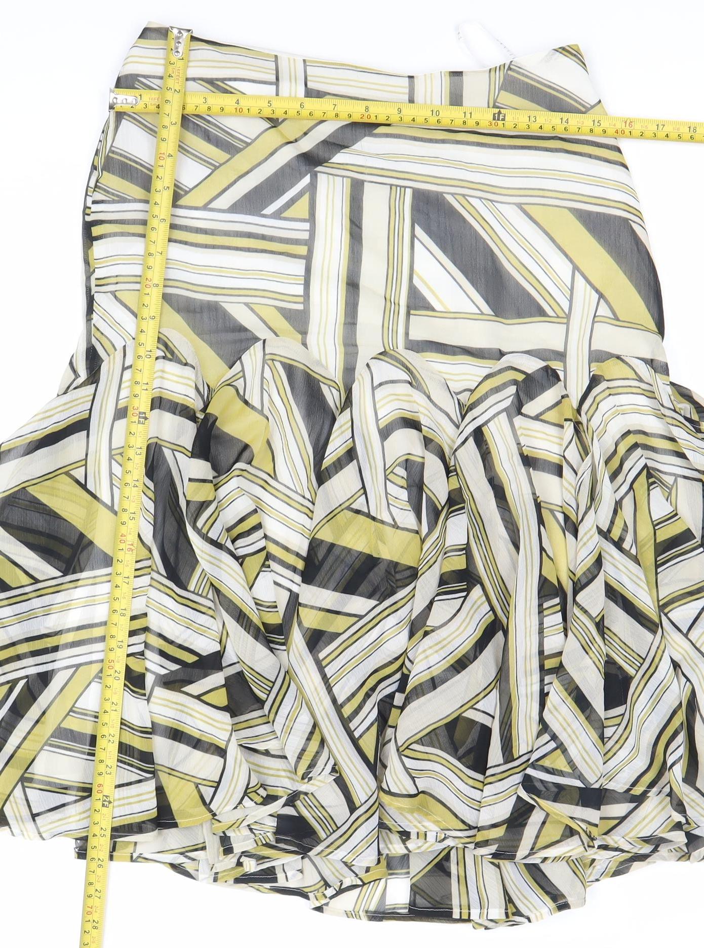 Precis Petite Women’s Multicoloured Geometric Pleated Skirt Size 10