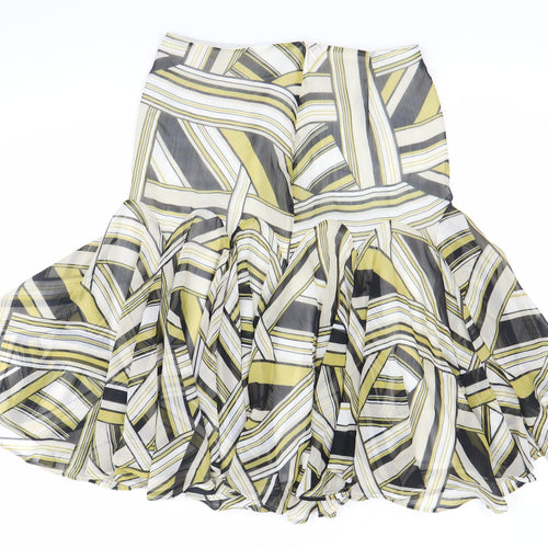 Precis Petite Women’s Multicoloured Geometric Pleated Skirt Size 10