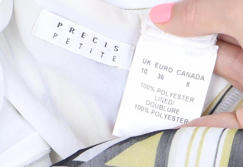 Precis Petite Women’s Multicoloured Geometric Pleated Skirt Size 10