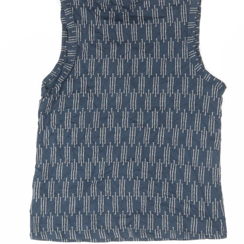 Mudd & Water Womens Blue Organic Cotton Tank Top Size 12 V-Neck