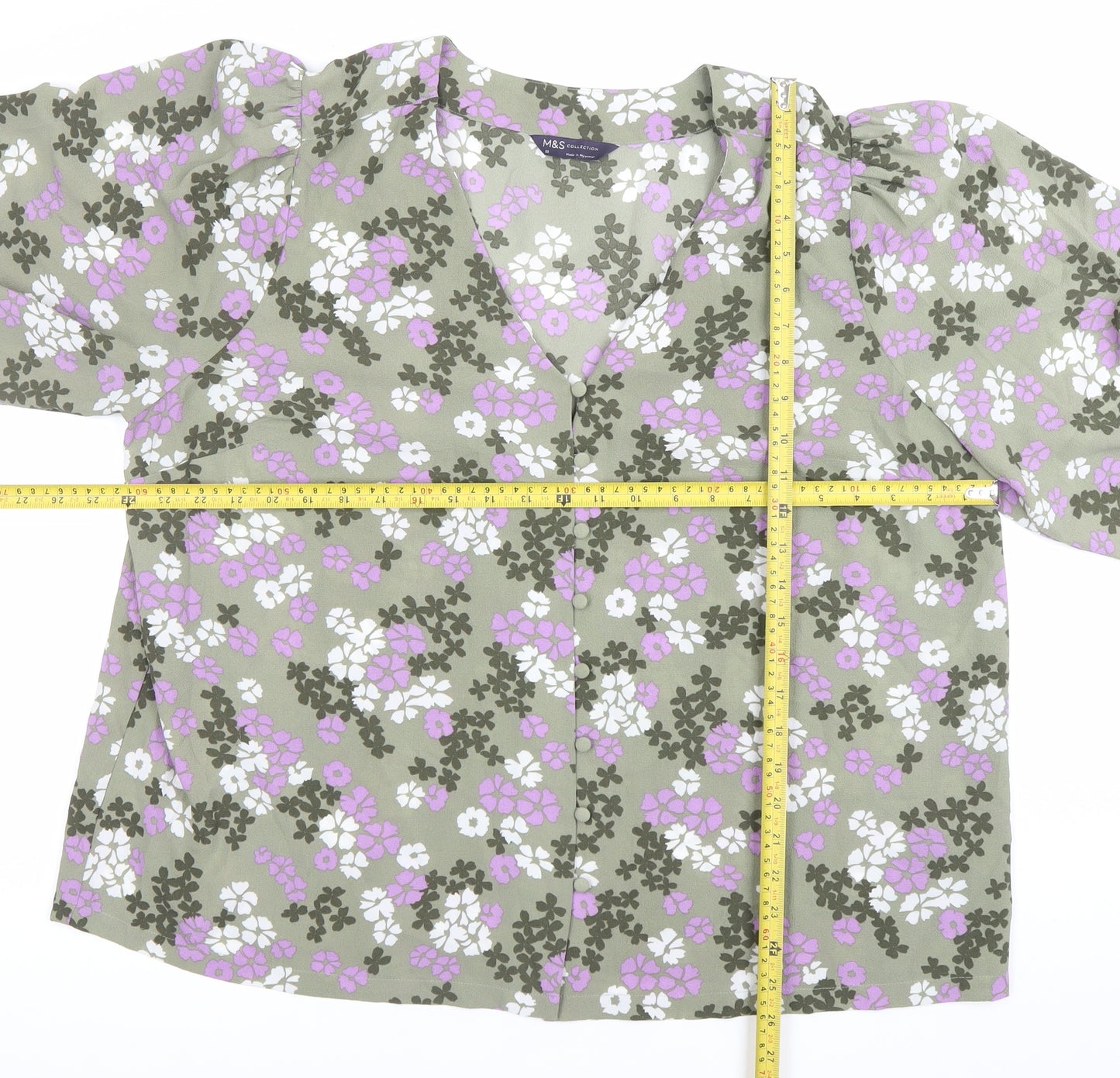 Marks and Spencer Women’s Multicoloured Floral Blouse Size 22