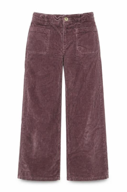 Marks and Spencer Girls Brown Corduroy Cargo Trousers Size 9 Years