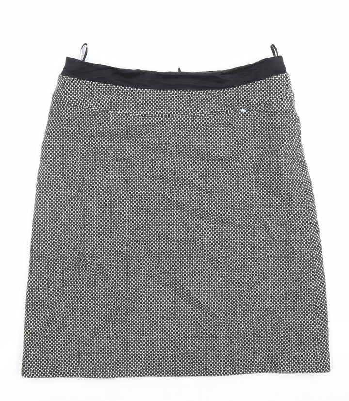 Kaliko Women’s Black Wool Blend Pencil Skirt Size 12 Workwear