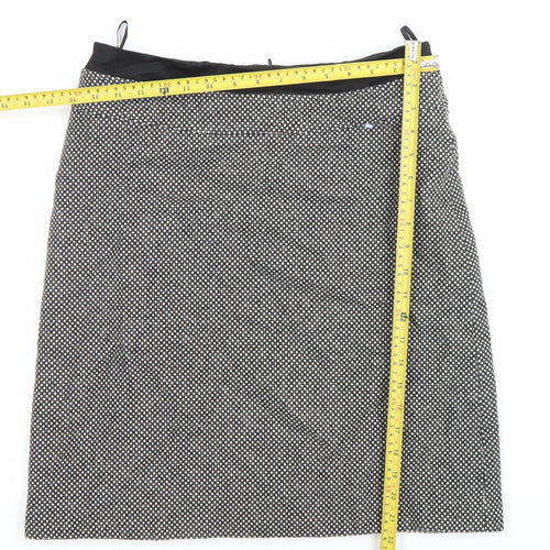 Kaliko Women’s Black Wool Blend Pencil Skirt Size 12 Workwear
