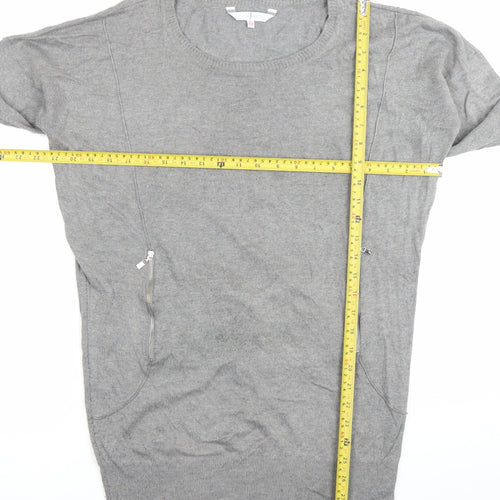 Jasper Conran Women’s Grey Tunic Jumper Size 12 Long Sleeve Knit