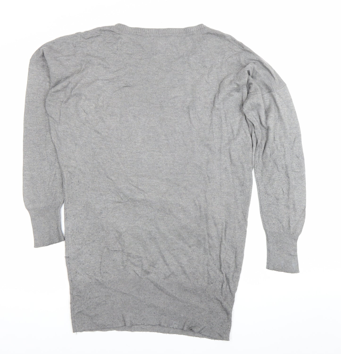 Jasper Conran Women’s Grey Tunic Jumper Size 12 Long Sleeve Knit