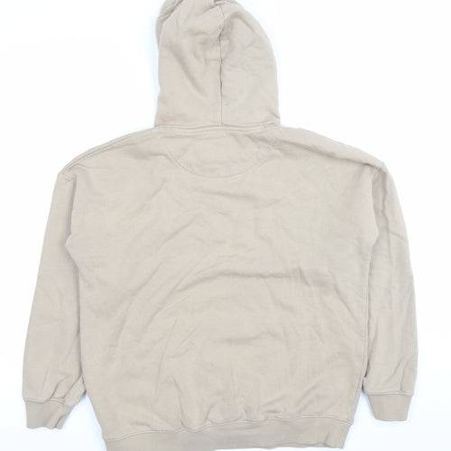 Marks and Spencer Boys Beige Pullover Hoodie 12-13 Years Regular Fit