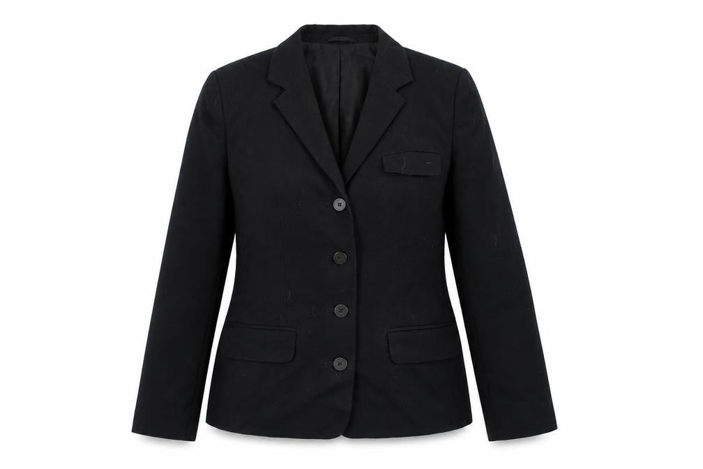 Front view of BHS Women Black, size 12, Blazer Jacket Classic Workwear