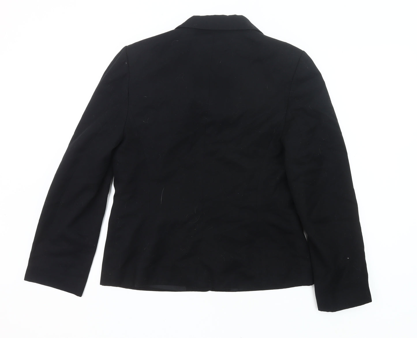 BHS Women Black Size 12 Blazer Jacket Classic Workwear