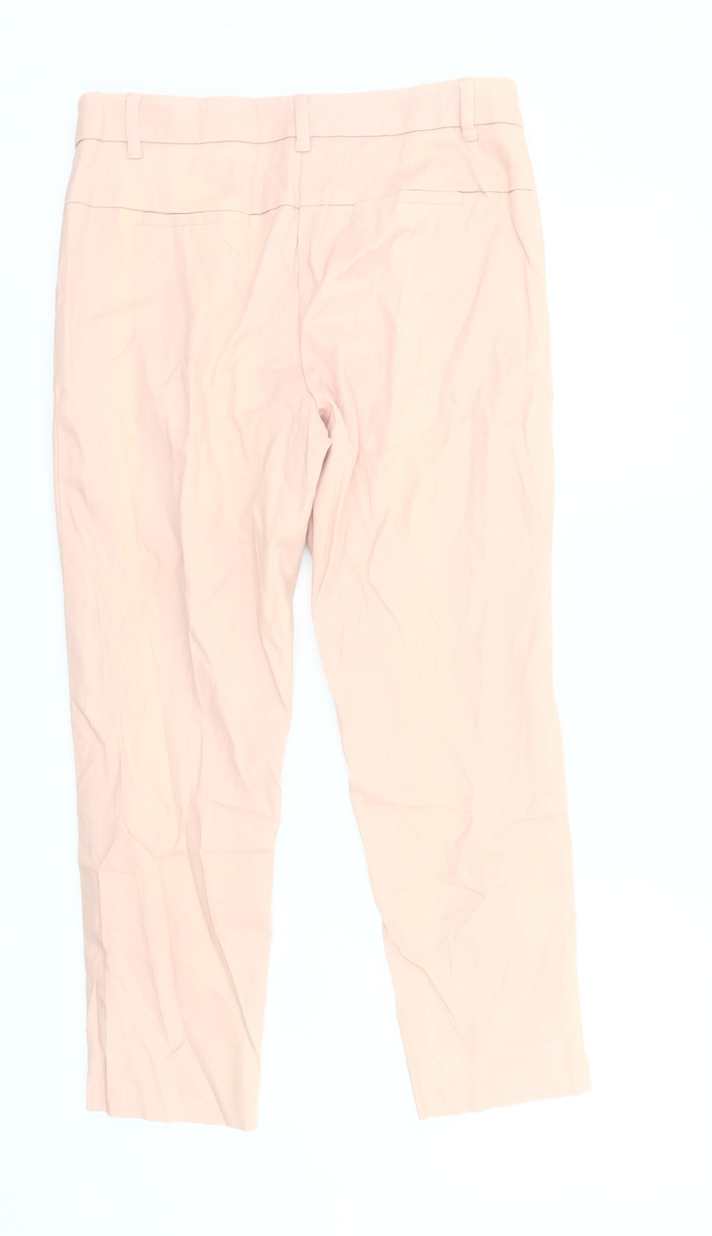 Next Womens Beige Chino Slim Fit Trousers Size S