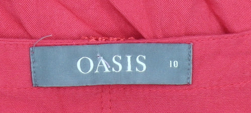 Oasis Women’s Pink Lace Sleeve Tunic Blouse UK 10