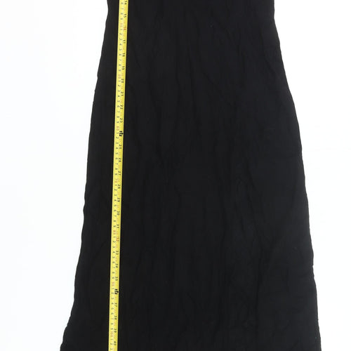 ASOS DESIGN Women’s Black Size 6 Long Slip Dress Summer