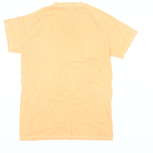 River Island Womens Orange Size 8 Graphic Print Cotton T-Shirt