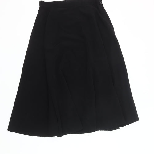 American Apparel Women’s Black L Midi A-Line Polyester Skirt