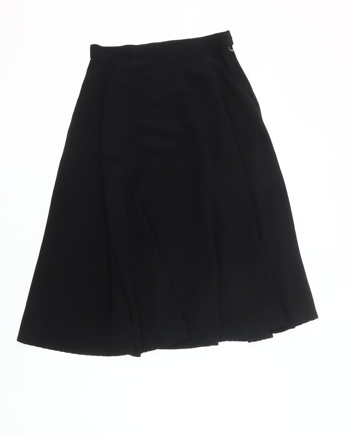 American Apparel Women’s Black L Midi A-Line Polyester Skirt