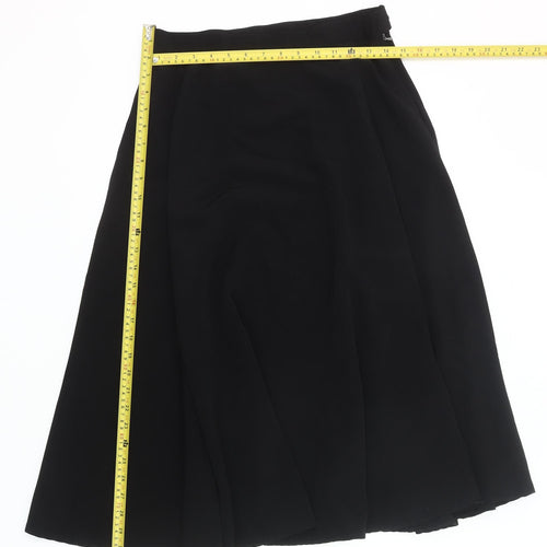 American Apparel Women’s Black L Midi A-Line Polyester Skirt