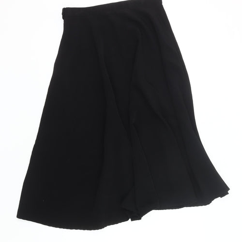 American Apparel Women’s Black L Midi A-Line Polyester Skirt