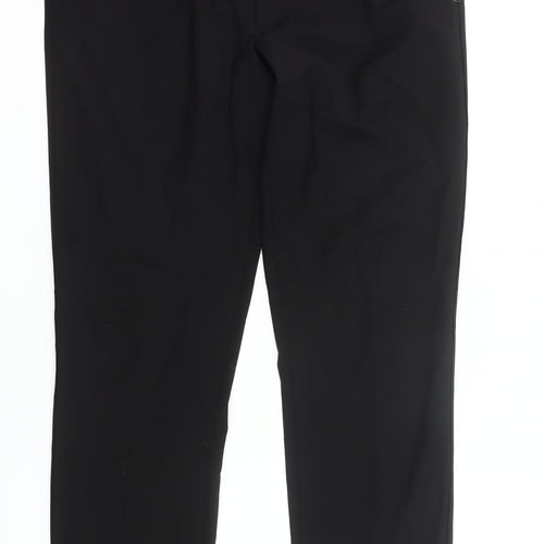 Marks and Spencer Men's Black Wool Slim Fit Dress Pants 38W 33L