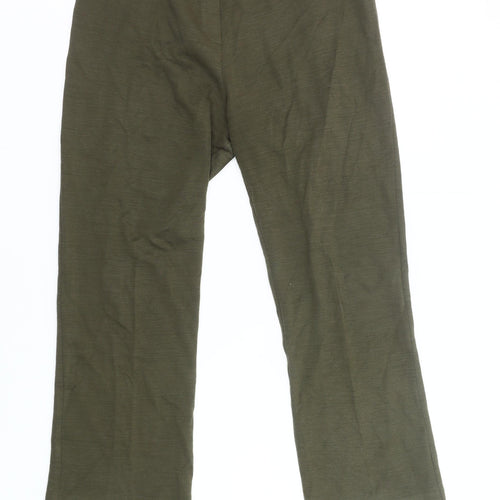 Slimma Signature Women’s Green Size 12 Straight Trousers Acrylic