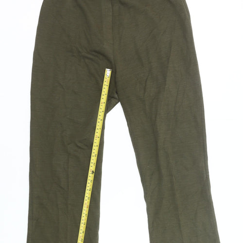 Slimma Signature Women’s Green Size 12 Straight Trousers Acrylic