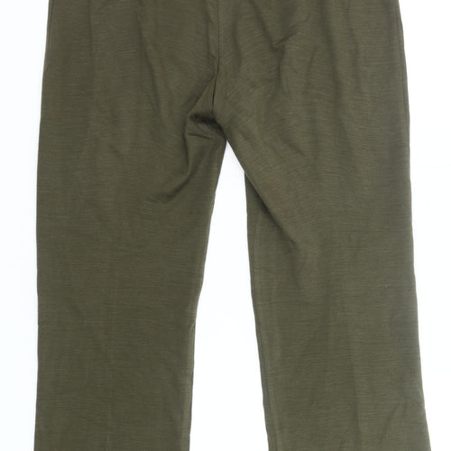 Slimma Signature Women’s Green Size 12 Straight Trousers Acrylic