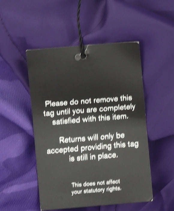 Mindet Petite Women’s Purple Sheath Dress Size 10 Knee Length Ruched