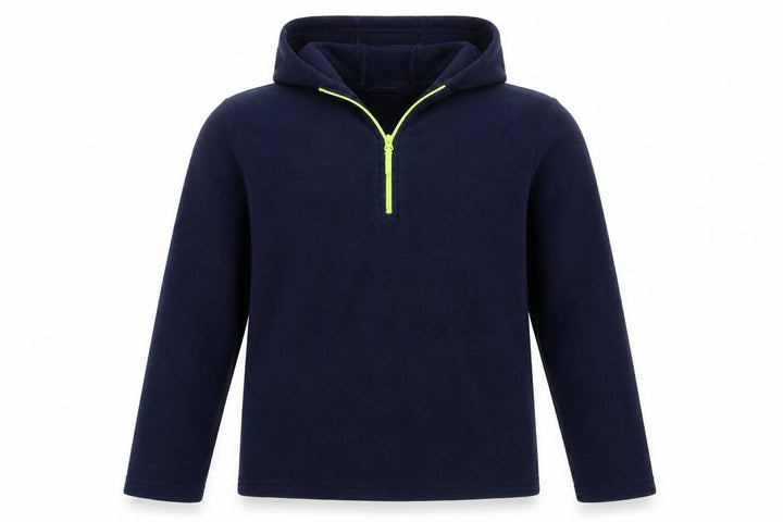 Mountain Warehouse Boys Blue Fleece Hoodie 13 Years 1/4 Zip Lightweight