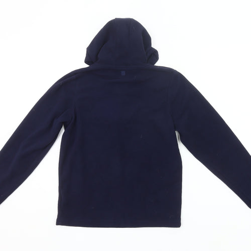 Mountain Warehouse Boys Blue Fleece Hoodie 13 Years 1/4 Zip Lightweight