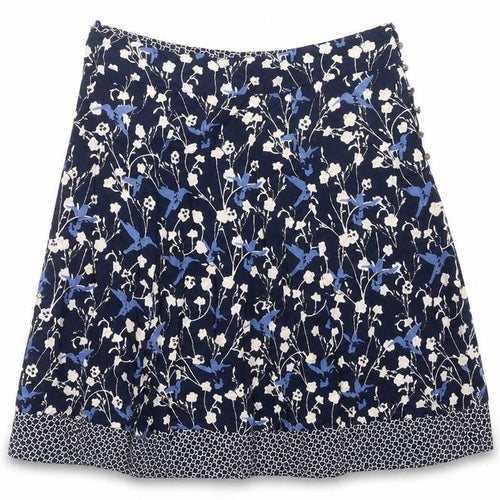 RJR John Rocha Women’s Blue Floral A-Line Viscose Skirt Size 14
